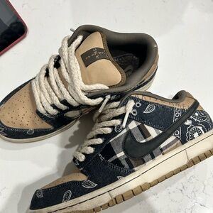 Nike Dunk Low Patchwork Paisley & Plaid - Black & Tan